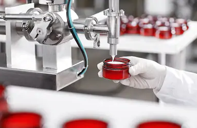 Llenadora semiautomática de cremas